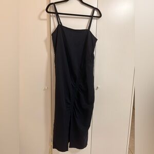 Daisha Ruched Cargo Midi Dress - Navy